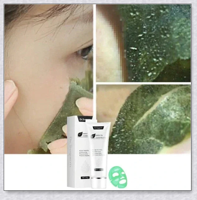 Green Tea Peel Off Mask with botanical extracts for deep pore cleansing and skin rejuvenation