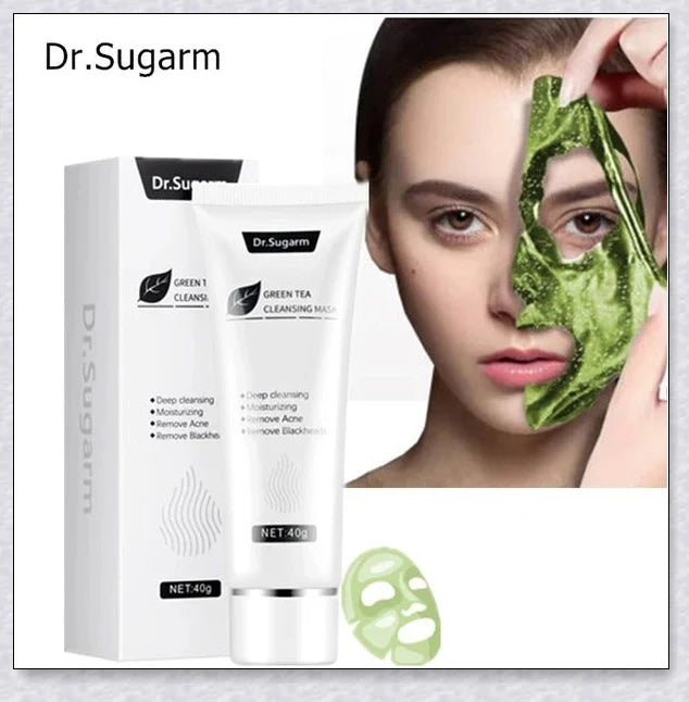 Green Tea Peel Off Mask with botanical extracts for deep pore cleansing and skin rejuvenation