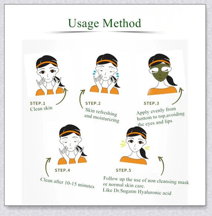 Green Tea Peel Off Mask with botanical extracts for deep pore cleansing and skin rejuvenation