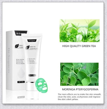 Green Tea Peel Off Mask with botanical extracts for deep pore cleansing and skin rejuvenation
