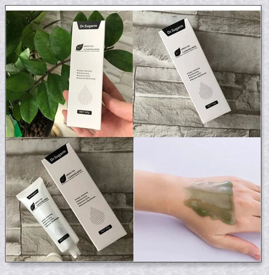 Green Tea Peel Off Mask with botanical extracts for deep pore cleansing and skin rejuvenation