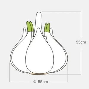 Cozy Garlic Cat Bed with soft suede fabric and plush PP cotton filling for ultimate feline comfort