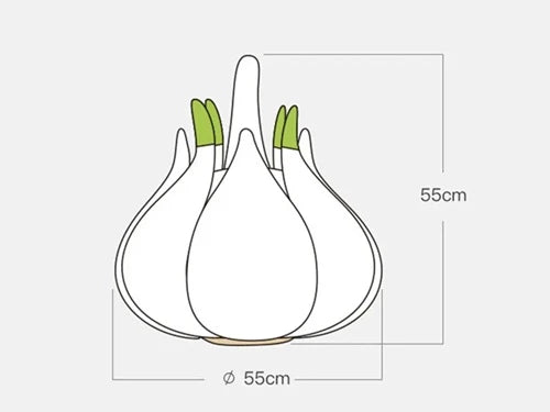 Cozy Garlic Cat Bed with soft suede fabric and plush PP cotton filling for ultimate feline comfort