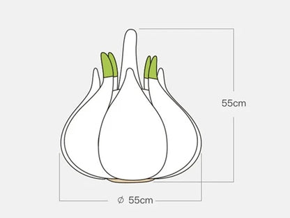 Cozy Garlic Cat Bed with soft suede fabric and plush PP cotton filling for ultimate feline comfort