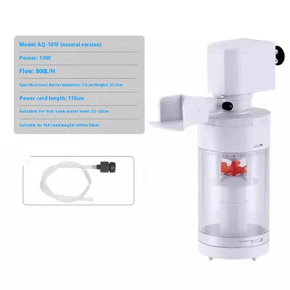 A fish tank with a built-in filter and a suction wall-hung urinal toilet, creating a unique and innovative bathroom fixture