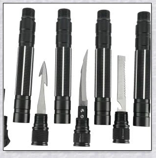 Durable, adjustable, and multifunctional collapsible walking stick for outdoor adventures and survival situations