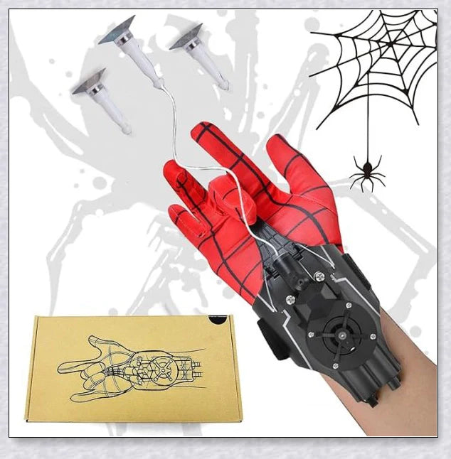 A high-quality 3D printed Spider Web Shooter toy with rechargeable battery and effective shooting range up to 9.8 feet, perfect for superhero roleplay and active fun.