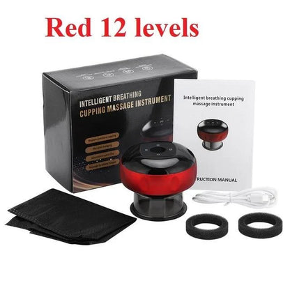 Electric Cupping Massager with Infrared Heat - Enjoy Customizable Therapy for Relaxation, Muscle Recovery, and Wellness
