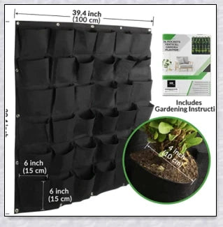 Vertical Garden Pocket Panels - Grow a lush, thriving garden on your walls or fences