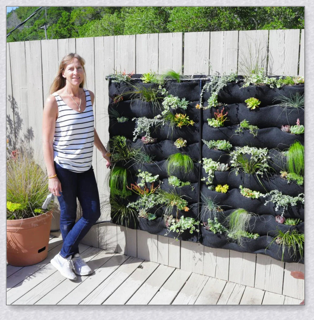Vertical Garden Pocket Panels - Grow a lush, thriving garden on your walls or fences