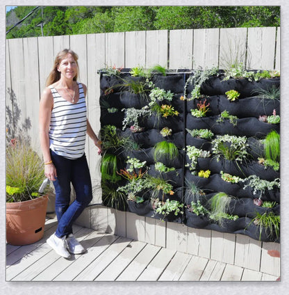 Vertical Garden Pocket Panels - Grow a lush, thriving garden on your walls or fences