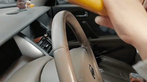 Powerful car steering wheel column lock bar made of high-quality metal, designed to securely protect your vehicle from theft
