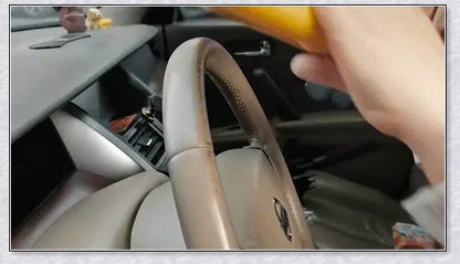 Powerful car steering wheel column lock bar made of high-quality metal, designed to securely protect your vehicle from theft