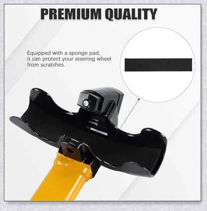 Powerful car steering wheel column lock bar made of high-quality metal, designed to securely protect your vehicle from theft