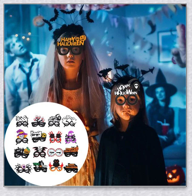 Ooglies Halloween Cartoon Plastic Glasses with spooky and whimsical designs, perfect for adding a festive touch to your Halloween attire