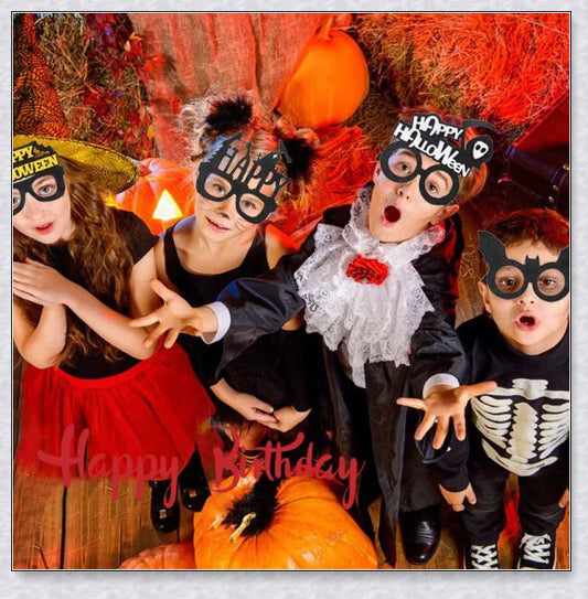 Ooglies Halloween Cartoon Plastic Glasses with spooky and whimsical designs, perfect for adding a festive touch to your Halloween attire