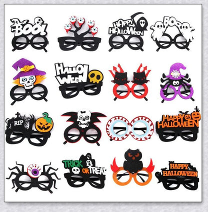 Ooglies Halloween Cartoon Plastic Glasses with spooky and whimsical designs, perfect for adding a festive touch to your Halloween attire