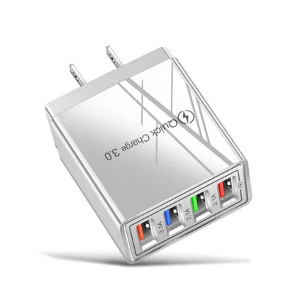 5V 3A Fast Charging USB Charger with Quick Charge 3.0 technology, available in multiple color options for stylish and portable charging