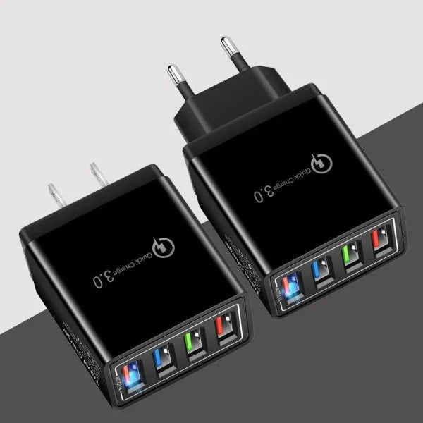 5V 3A Fast Charging USB Charger with Quick Charge 3.0 technology, available in multiple color options for stylish and portable charging