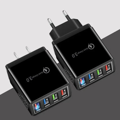 5V 3A Fast Charging USB Charger with Quick Charge 3.0 technology, available in multiple color options for stylish and portable charging