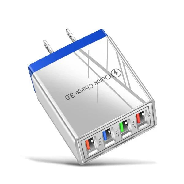 5V 3A Fast Charging USB Charger with Quick Charge 3.0 technology, available in multiple color options for stylish and portable charging