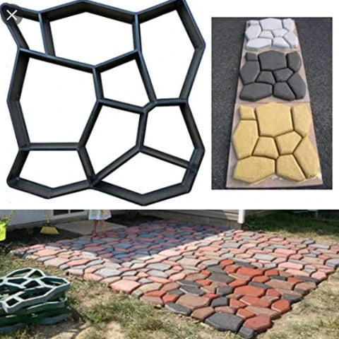 Garden Path Maker Mold - Create custom cement or red mud paths for your outdoor space with this versatile DIY tool