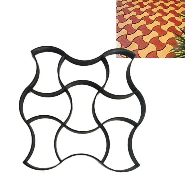 Garden Path Maker Mold - Create custom cement or red mud paths for your outdoor space with this versatile DIY tool