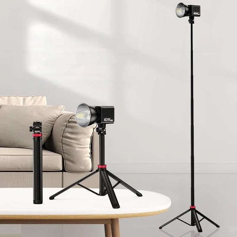 Professional Extendable Tripod for DSLR and Mirrorless Cameras with Adjustable Height and Compact Design