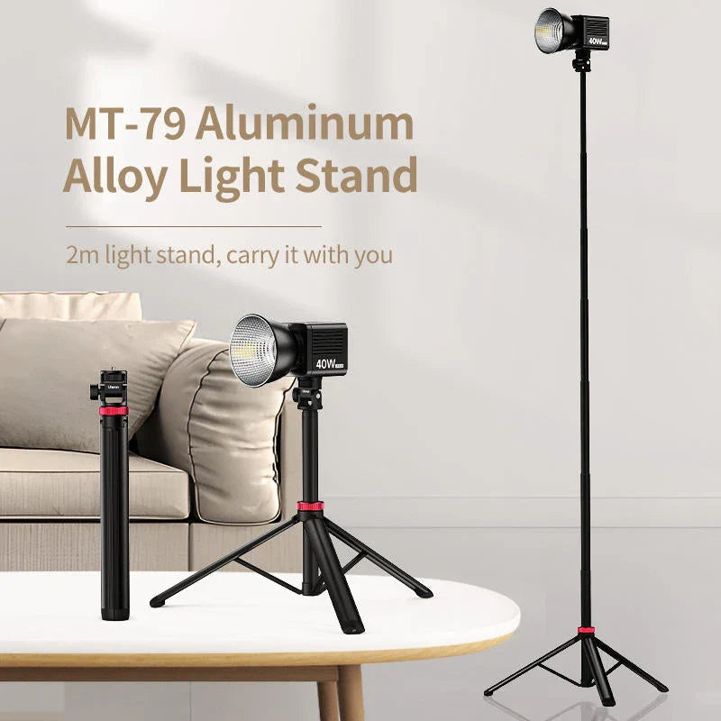 Professional Extendable Tripod for DSLR and Mirrorless Cameras with Adjustable Height and Compact Design