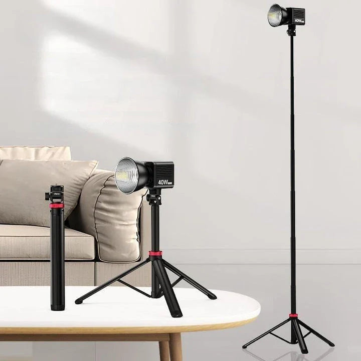 Professional Extendable Tripod for DSLR and Mirrorless Cameras with Adjustable Height and Compact Design