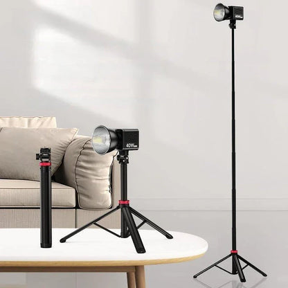 Professional Extendable Tripod for DSLR and Mirrorless Cameras with Adjustable Height and Compact Design