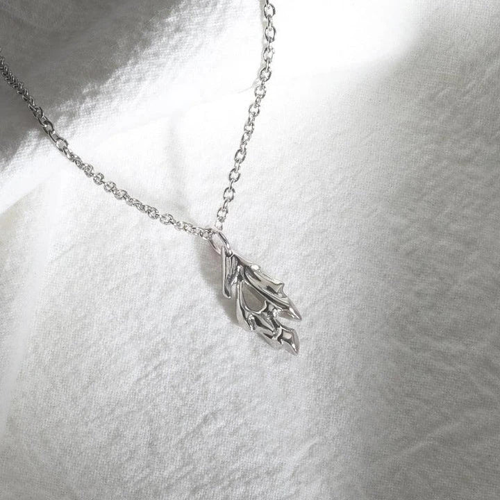 A premium silver pendant with a mesmerizing 'Wind Fire' design, showcasing the harmony of ancient Chinese symbolism and modern style.