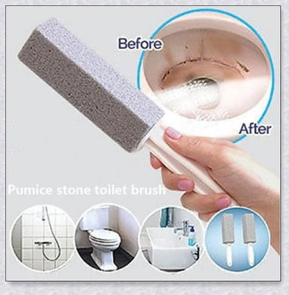 Pumice Stone Toilet Bowl Cleaner - Effortlessly Removes Tough Stains and Buildup