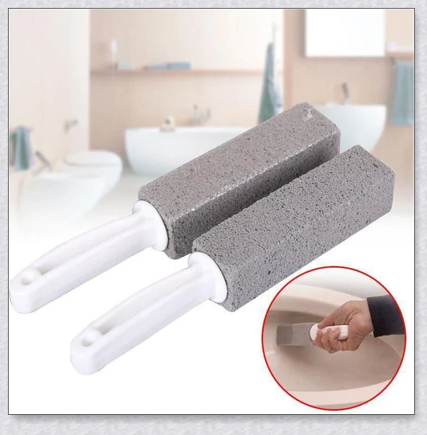 Pumice Stone Toilet Bowl Cleaner - Effortlessly Removes Tough Stains and Buildup