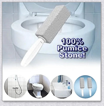Pumice Stone Toilet Bowl Cleaner - Effortlessly Removes Tough Stains and Buildup