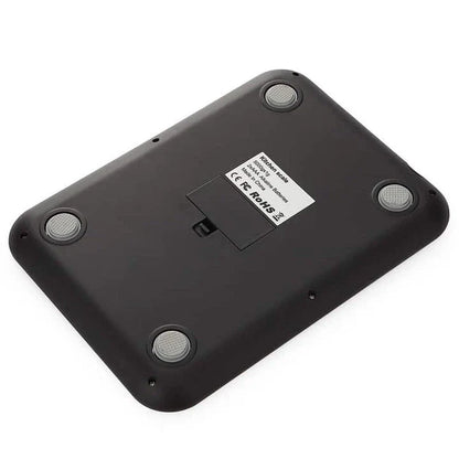 Multifunctional digital food scale with stainless steel and ABS construction, featuring accurate measurements and a sleek, modern design.