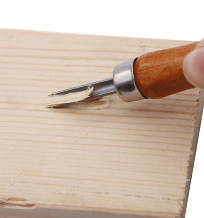 Premium alloy steel carving knife set for beginners, featuring 12 versatile tools for wood carving projects