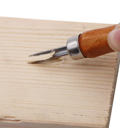 Premium alloy steel carving knife set for beginners, featuring 12 versatile tools for wood carving projects