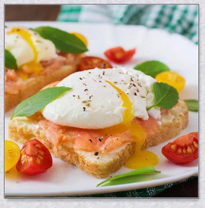 Perfect Poached Egg Maker - Compact, BPA-free Plastic Egg Cooker for Effortless Hard-Boiled Eggs