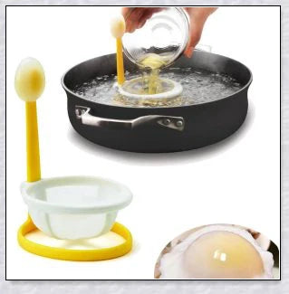 Perfect Poached Egg Maker - Compact, BPA-free Plastic Egg Cooker for Effortless Hard-Boiled Eggs