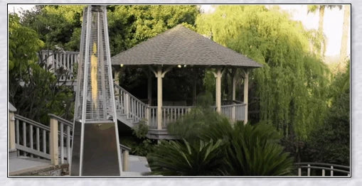 Premium Patio Heater Cover - Outdoor Propane Heater with Stainless Steel Construction and Efficient Heating