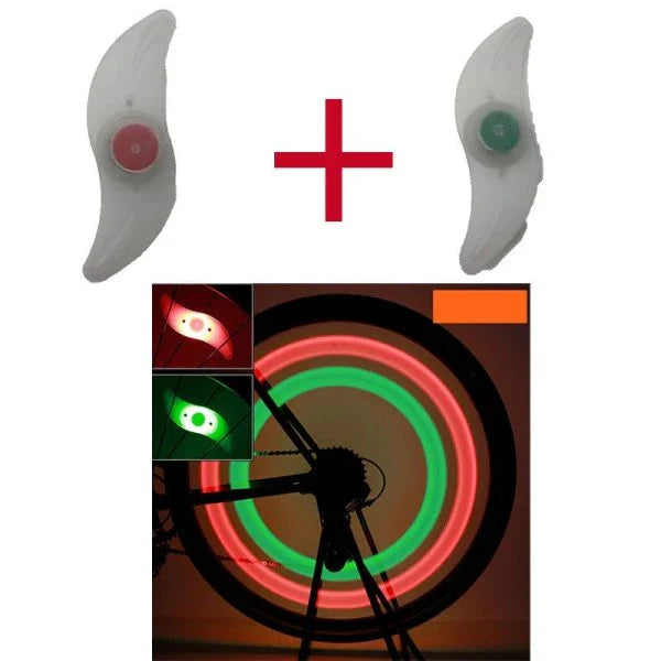 Bicycle Spoke Light with Silica Gel Construction and Multiple Lighting Modes for Improved Visibility and Safety on the Road