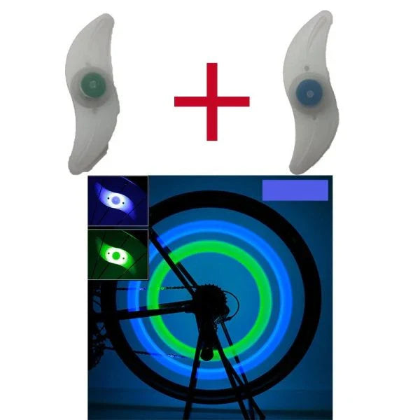 Bicycle Spoke Light with Silica Gel Construction and Multiple Lighting Modes for Improved Visibility and Safety on the Road