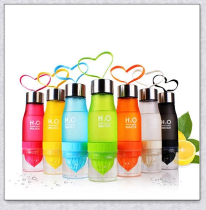 H2O Fruit Infusion Water Bottle with interchangeable infuser for customized hydration