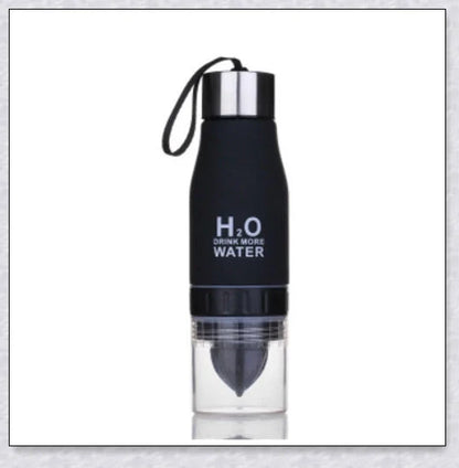 H2O Fruit Infusion Water Bottle with interchangeable infuser for customized hydration