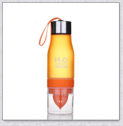 H2O Fruit Infusion Water Bottle with interchangeable infuser for customized hydration
