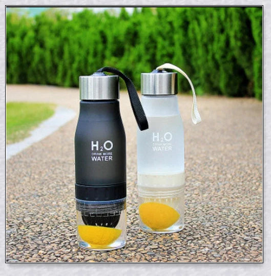 H2O Fruit Infusion Water Bottle with interchangeable infuser for customized hydration