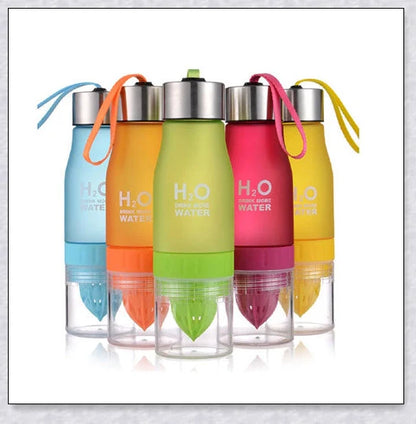 H2O Fruit Infusion Water Bottle with interchangeable infuser for customized hydration