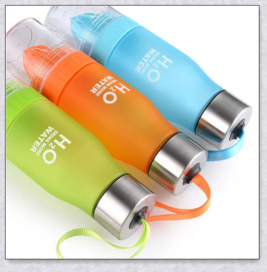 H2O Fruit Infusion Water Bottle with interchangeable infuser for customized hydration
