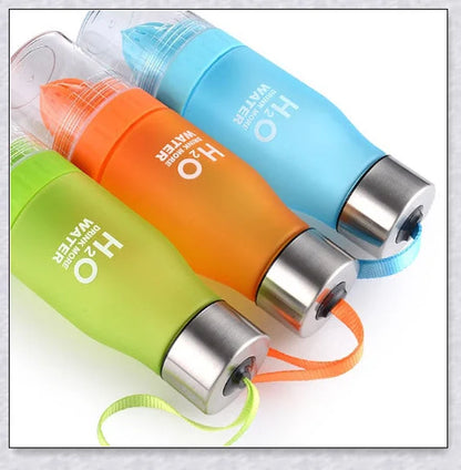 H2O Fruit Infusion Water Bottle with interchangeable infuser for customized hydration